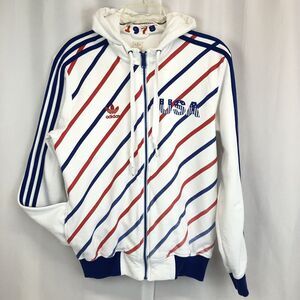 Adidas USA Jacket Men Trefoil Soccer 1978 Rare Medium United States of America M